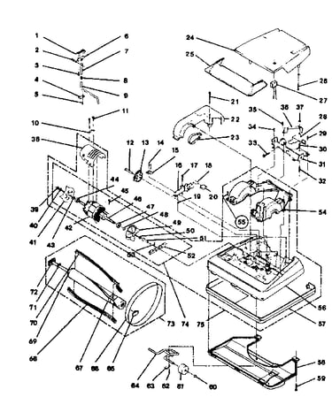 Nozzle and motor assembly