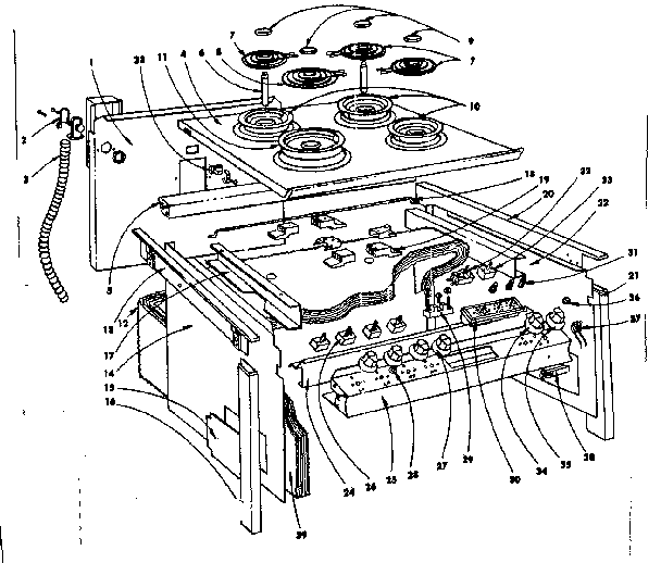 Top section and outer body parts