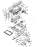 Backguard and main top section