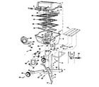 Kenmore 2582373180 grill, burner section and cart diagram