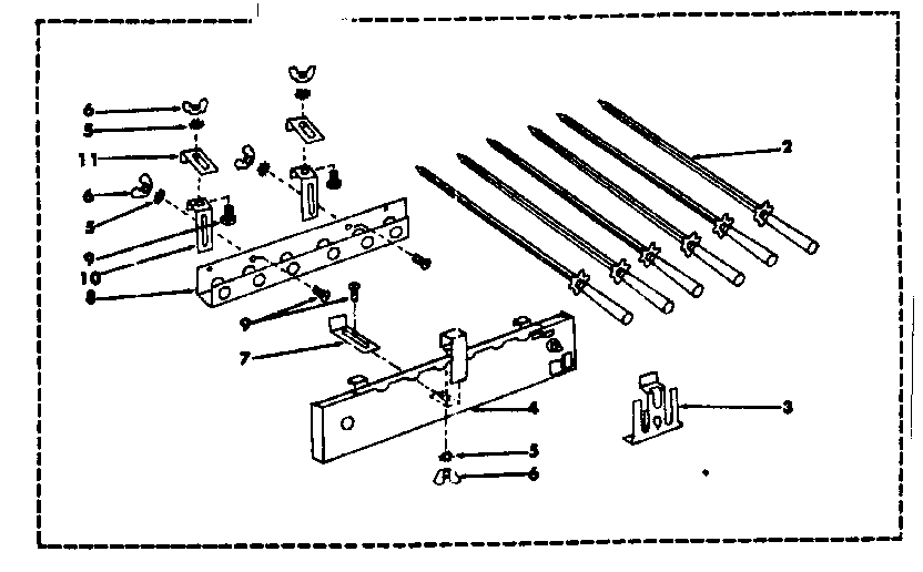 Optional shishkabob kit