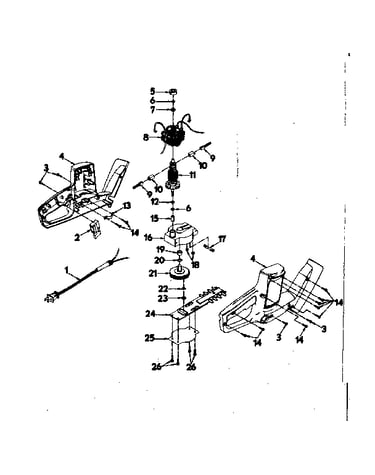 Motor and housing assembly