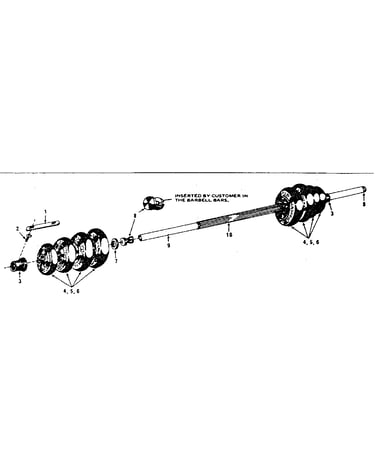 Barbell set assembly