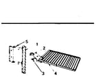 Kenmore 143841660 cast iron barbecue grid--no. 42.84019 diagram