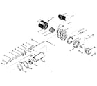 Kenmore 610742020 blower  and motor assembly diagram