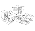 Kenmore 1267986022 cabinet parts diagram