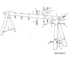 Sears 70172023-80 frame assembly diagram
