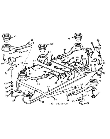 Burner section