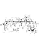 A-frame hardware assembly