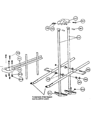 C-glide ride assembly