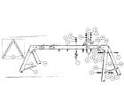 Sears 51272034-80 a-frame hardware assembly #93711 diagram