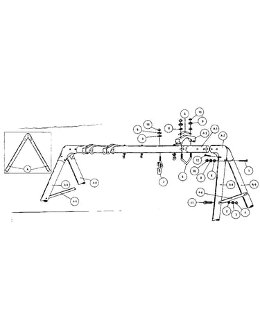 A-frame hardware assembly #93711