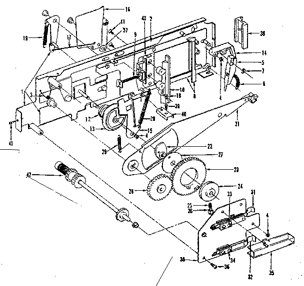 Mechanism plate assembly