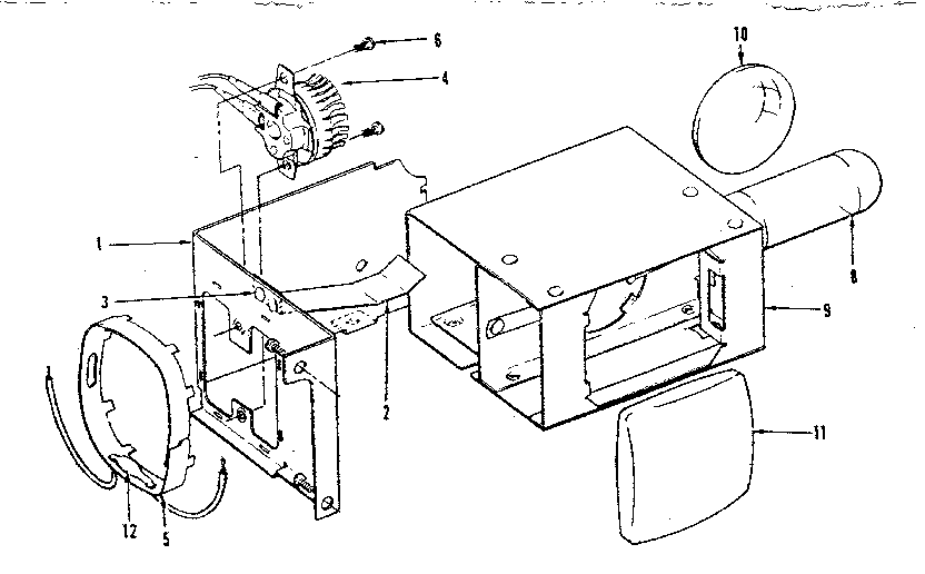 Lamp bracket and chimney assemblies