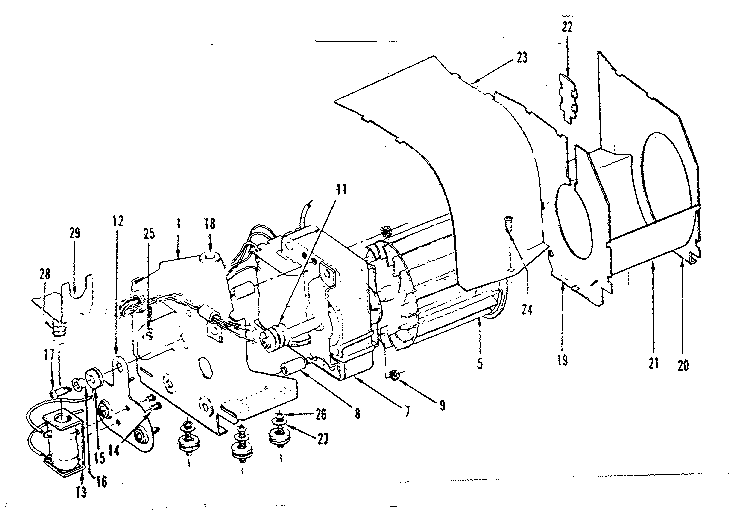 FAN AND BLOWER HOUSING ASSEMBLY