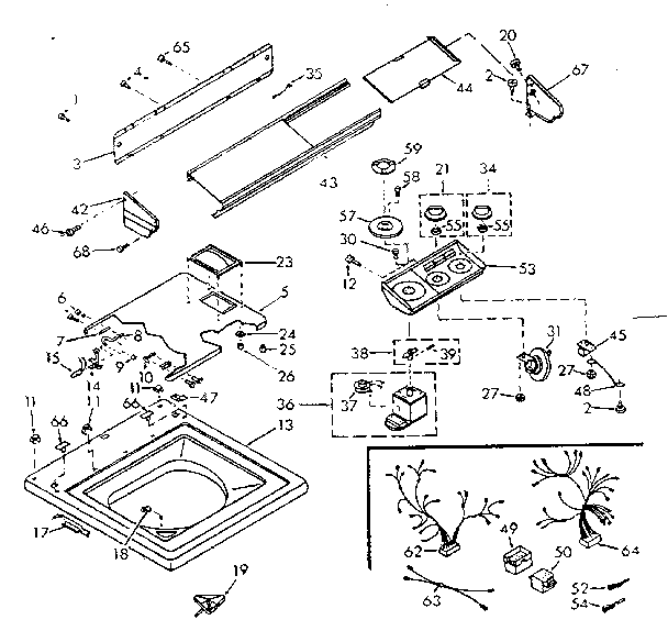 Top and console assembly