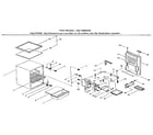 Kenmore 1267986040 cabinet parts diagram
