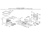 Kenmore 1267986041 cabinet parts diagram
