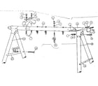 Sears 51272944-80 a - frame assembly #93665 diagram