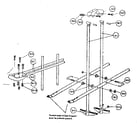 Sears 51272944-80 b-glide ride assembly #94206 diagram