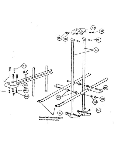 B-glide ride assembly #94206