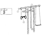 Sears 51272002-80 trapeze and rope assembly diagram