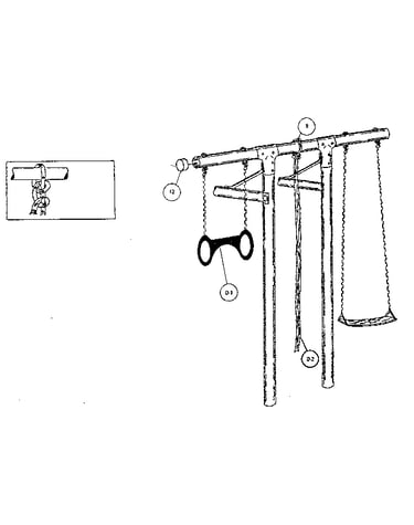 Trapeze and rope assembly