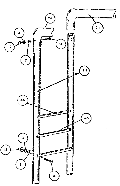 Climber leg assembly