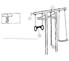 Sears 51272004-80 trapeze ring and rope assembly diagram