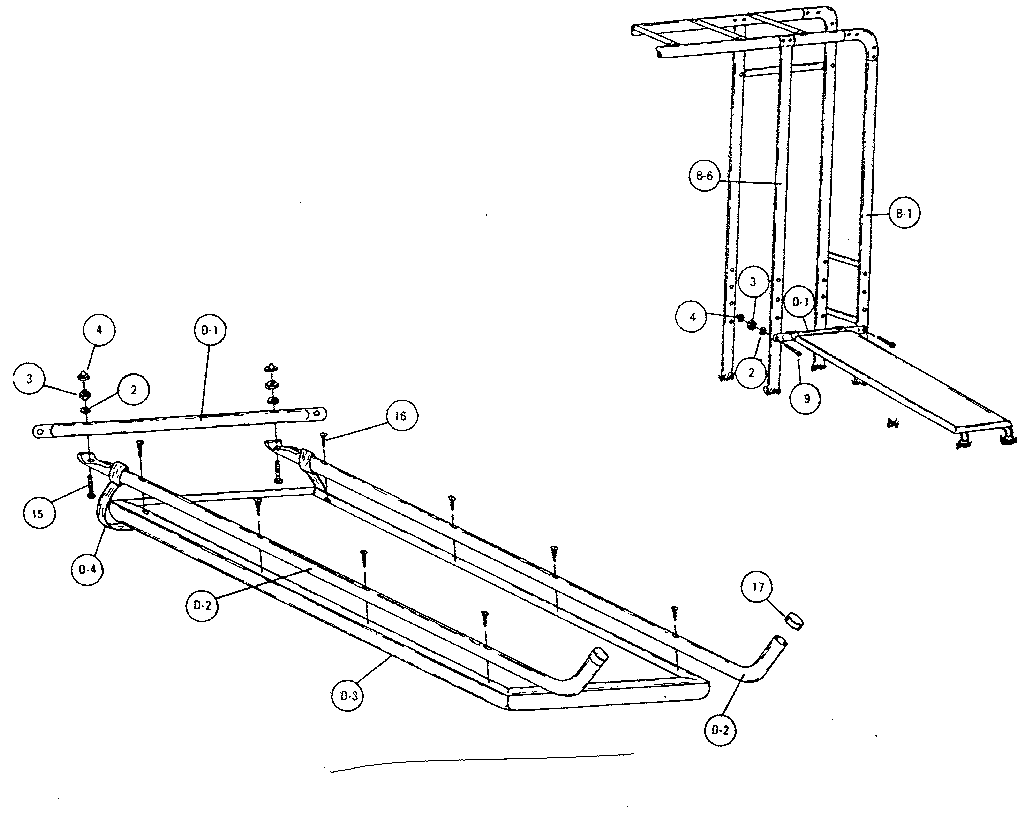 Incline board assembly