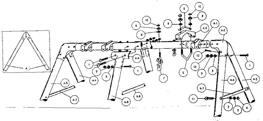 Frame hardware assembly