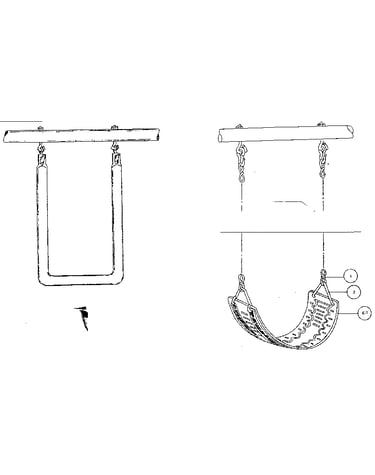 Trapeze & swing assembly