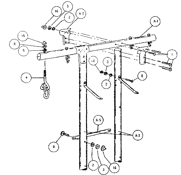 Swing support assembly