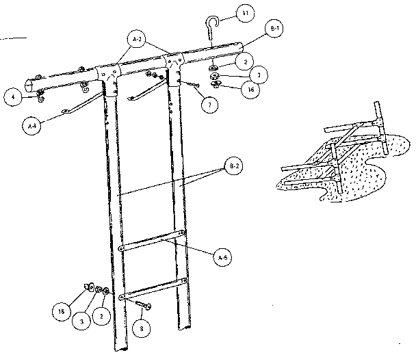 Climber leg assembly