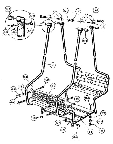 Lawn swing assembly