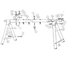 Sears 51272932-80 frame assembly #93602 diagram