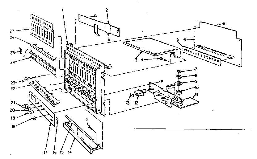 Tuner panel assembly parts