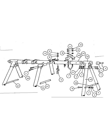 A-frame hardware assembly #93667