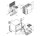 Kenmore 564760400 refrigerator cabinet parts diagram
