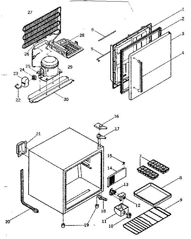 REFRIGERATOR CABINET PARTS