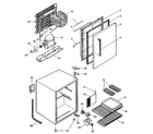 Kenmore 564760600 refrigerator cabinet parts diagram
