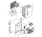 Kenmore 564760601 refrigerator cabinet parts diagram