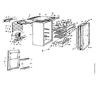 Kenmore 6447376 cabinet and unit parts diagram