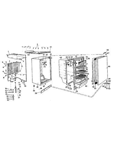 Cabinet and unit parts