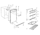 Kenmore 6447396 shelves and accessories diagram
