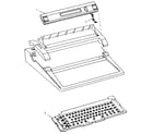 Sears 832XEROX MEMOWRITER lcd/keyboard diagram