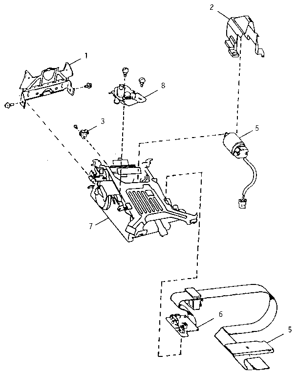 RIBBON DECK/CARRIAGE ASSEMBLY