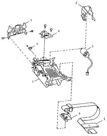 Ribbon deck/carriage assembly