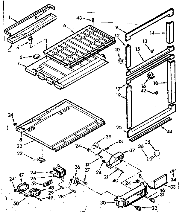 Breaker and partition parts