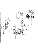 Projector base and motor